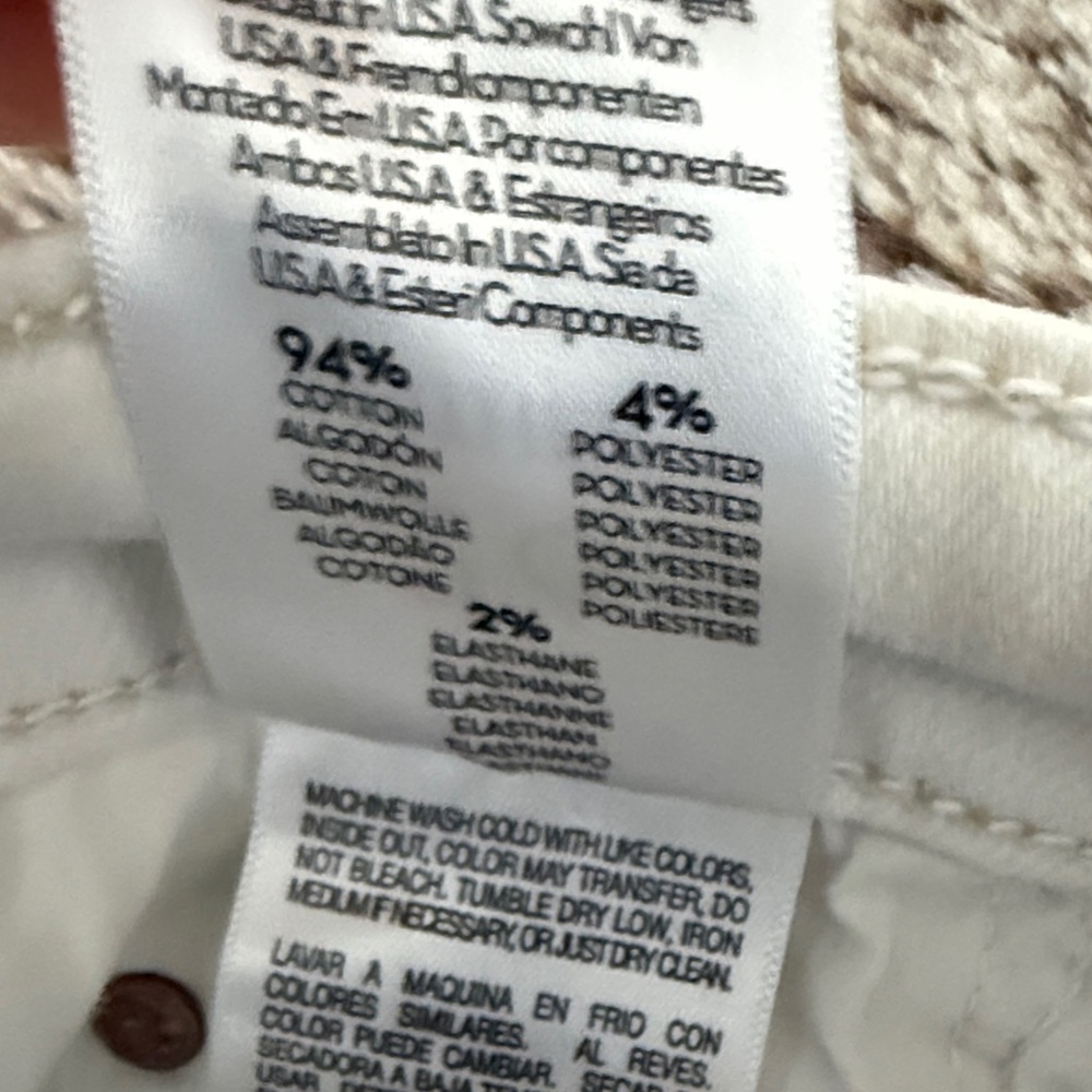 Mother the insider crop Jeans for Women size 26 color: cream puffs - Picture 5 of 5